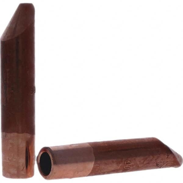 Tuffaloy - Spot Welder Tips For Use With: 7RW Electrode Holder Type: Straight Tip D Nose (Offset) - Exact Tooling