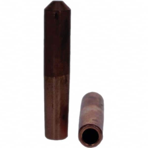 Tuffaloy - Spot Welder Tips For Use With: 4RW Electrode Holder Type: Straight Tip E Nose (Truncated) - Exact Tooling