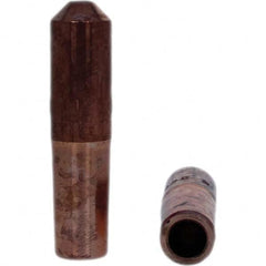 Tuffaloy - Spot Welder Tips For Use With: 4RW Electrode Holder Type: Straight Tip E Nose (Truncated) - Exact Tooling