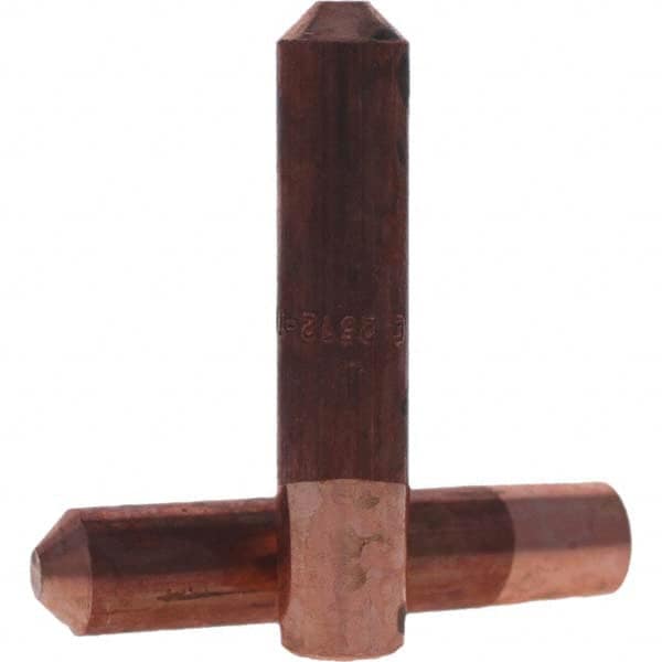 Tuffaloy - Spot Welder Tips For Use With: 5RW Electrode Holder Type: Straight Tip E Nose (Truncated) - Exact Tooling