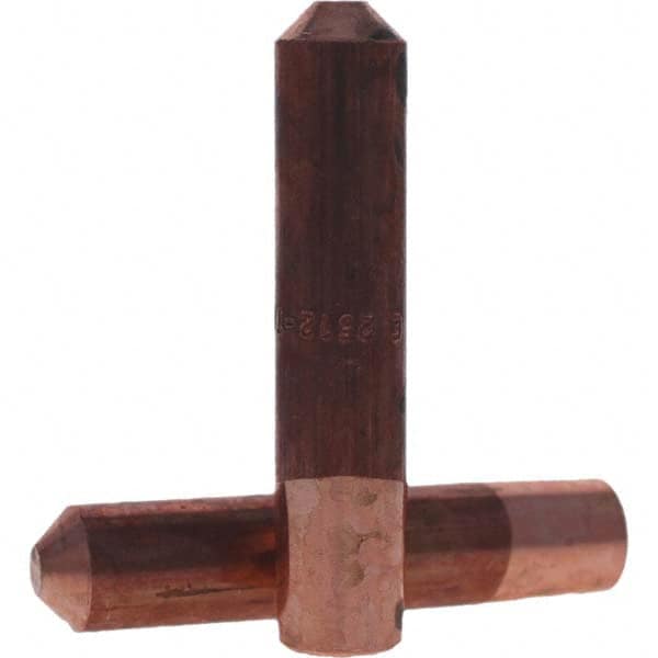 Tuffaloy - Spot Welder Tips For Use With: 7RW Electrode Holder Type: Straight Tip E Nose (Truncated) - Exact Tooling