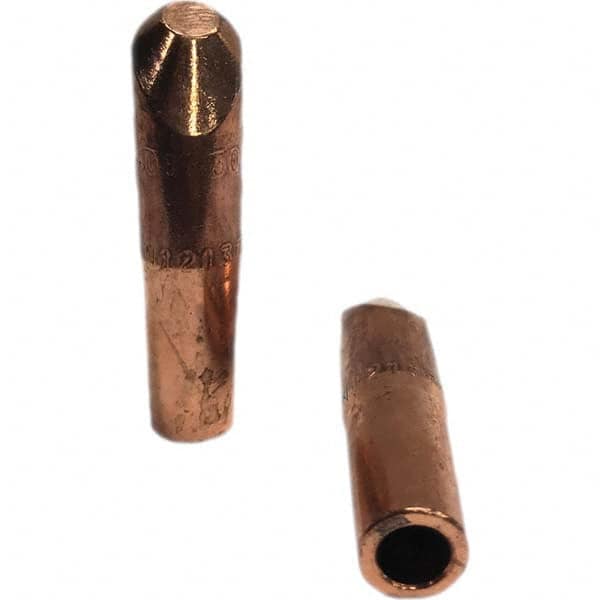 Tuffaloy - Spot Welder Tips For Use With: 4RW Electrode Holder Type: Straight Tip H Nose (Angled Offset) - Exact Tooling