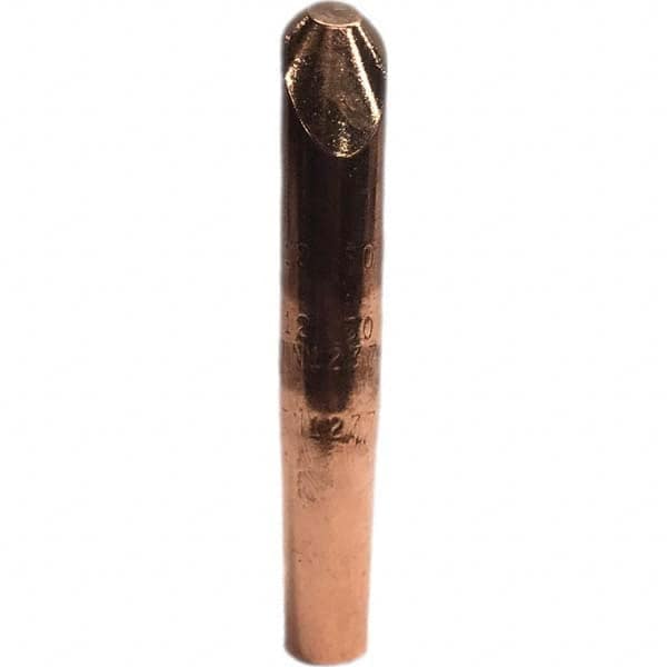 Tuffaloy - Spot Welder Tips For Use With: 4RW Electrode Holder Type: Straight Tip H Nose (Angled Offset) - Exact Tooling