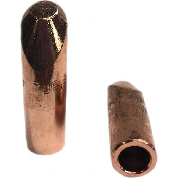 Tuffaloy - Spot Welder Tips For Use With: 5RW Electrode Holder Type: Straight Tip H Nose (Angled Offset) - Exact Tooling
