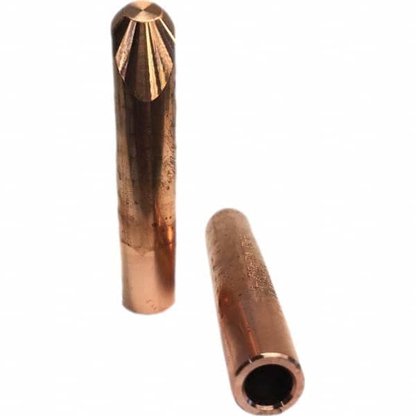 Tuffaloy - Spot Welder Tips For Use With: 5RW Electrode Holder Type: Straight Tip H Nose (Angled Offset) - Exact Tooling