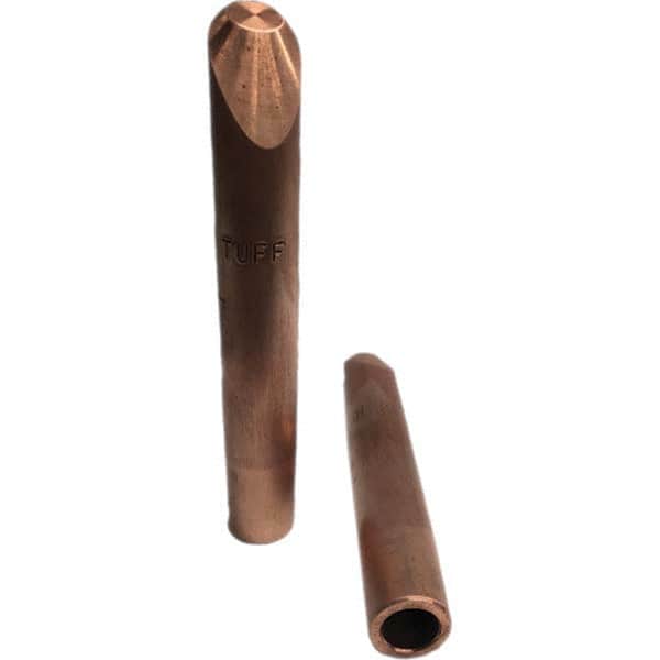 Tuffaloy - Spot Welder Tips For Use With: 5RW Electrode Holder Type: Straight Tip H Nose (Angled Offset) - Exact Tooling