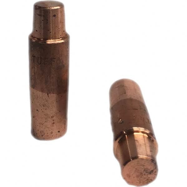 Tuffaloy - Spot Welder Tips For Use With: 5RW Electrode Holder Type: Straight Shank for 5RW Female Cap - Exact Tooling