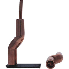 Tuffaloy - Spot Welder Tips For Use With: 4RW Electrode Holder Type: Bent Shank for 4RW Male Cap - Exact Tooling