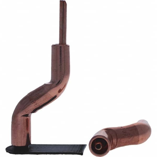 Tuffaloy - Spot Welder Tips For Use With: 4RW Electrode Holder Type: Bent Shank for 4RW Male Cap - Exact Tooling
