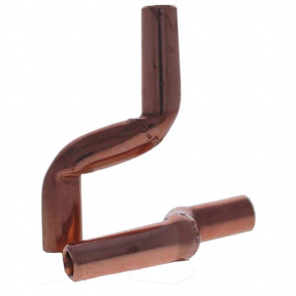 Tuffaloy - Spot Welder Tips For Use With: 4RW Electrode Holder Type: Bent Shank for 4RW Male Cap - Exact Tooling