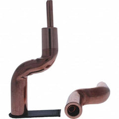 Tuffaloy - Spot Welder Tips For Use With: 5RW Electrode Holder Type: Bent Shank for 5RW Male Cap - Exact Tooling