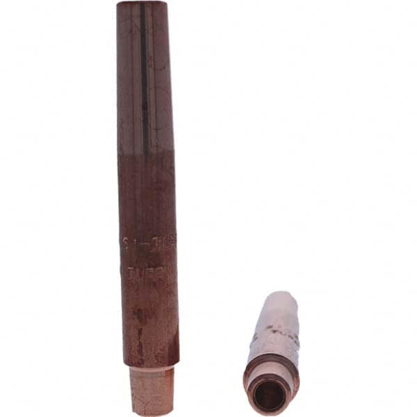 Tuffaloy - Spot Welder Tips For Use With: 4RW Electrode Holder Type: Straight Shank for 4RW Female Cap - Exact Tooling