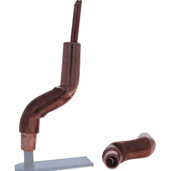 Tuffaloy - Spot Welder Tips For Use With: 4RW Electrode Holder Type: Bent Shank for 4RW Female Cap - Exact Tooling