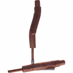 Tuffaloy - Spot Welder Tips For Use With: 4RW Electrode Holder Type: Bent Shank for 4RW Female Cap - Exact Tooling