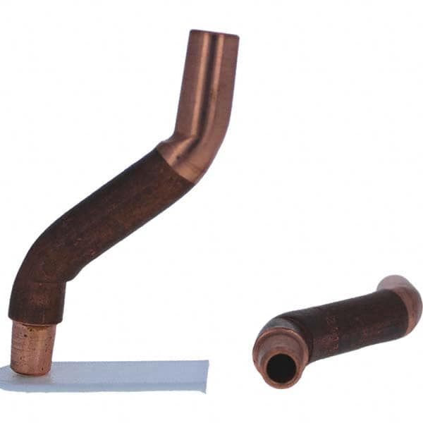Tuffaloy - Spot Welder Tips For Use With: 4RW Electrode Holder Type: Bent Shank for 4RW Female Cap - Exact Tooling