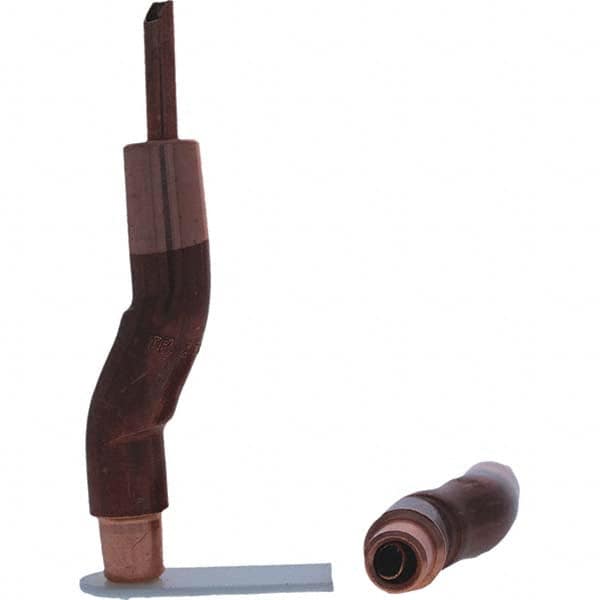 Tuffaloy - Spot Welder Tips For Use With: 5RW Electrode Holder Type: Bent Shank for 5RW Female Cap - Exact Tooling