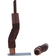 Tuffaloy - Spot Welder Tips For Use With: 5RW Electrode Holder Type: Bent Shank for 5RW Female Cap - Exact Tooling