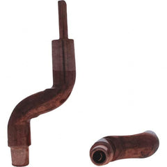 Tuffaloy - Spot Welder Tips For Use With: 5RW Electrode Holder Type: Bent Shank for 5RW Female Cap - Exact Tooling