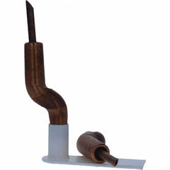 Tuffaloy - Spot Welder Tips For Use With: 4RW Electrode Holder Type: Double Bend Tip A Nose (Pointed) - Exact Tooling