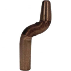 Tuffaloy - Spot Welder Tips For Use With: 4RW Electrode Holder Type: Double Bend Tip A Nose (Pointed) - Exact Tooling