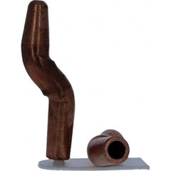 Tuffaloy - Spot Welder Tips For Use With: 4RW Electrode Holder Type: Double Bend Tip A Nose (Pointed) - Exact Tooling
