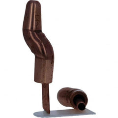 Tuffaloy - Spot Welder Tips For Use With: 5RW Electrode Holder Type: Double Bend Tip A Nose (Pointed) - Exact Tooling