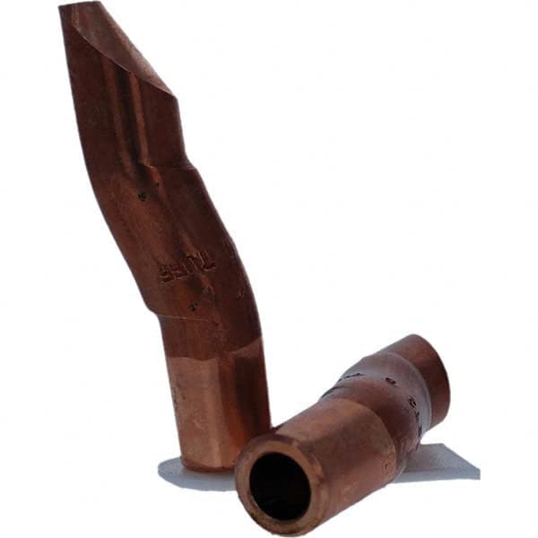 Tuffaloy - Spot Welder Tips For Use With: 5RW Electrode Holder Type: Double Bend Tip D Nose (Offset) - Exact Tooling