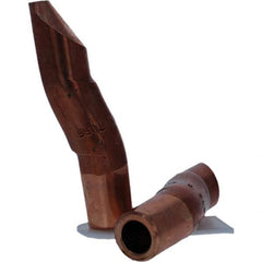 Tuffaloy - Spot Welder Tips For Use With: 5RW Electrode Holder Type: Double Bend Tip D Nose (Offset) - Exact Tooling