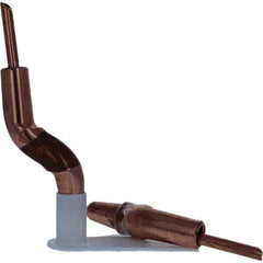 Tuffaloy - Spot Welder Tips For Use With: 4RW Electrode Holder Type: Double Bend Tip A Nose (Pointed) - Exact Tooling
