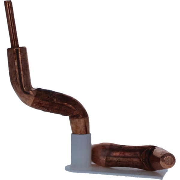 Tuffaloy - Spot Welder Tips For Use With: 4RW Electrode Holder Type: Double Bend Tip A Nose (Pointed) - Exact Tooling