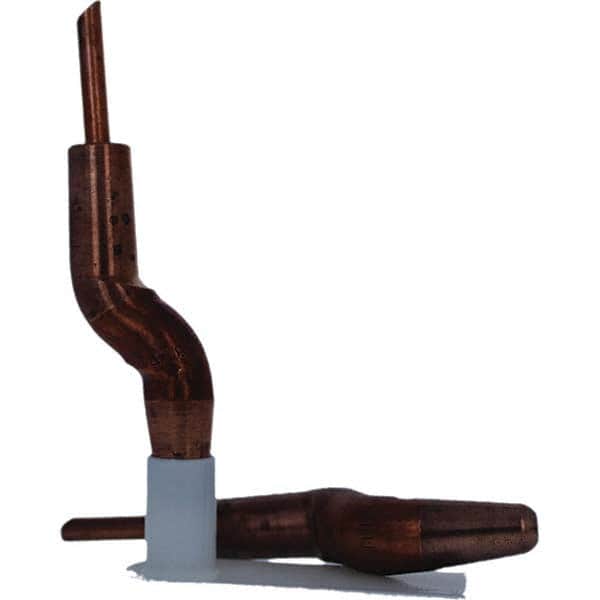 Tuffaloy - Spot Welder Tips For Use With: 4RW Electrode Holder Type: Double Bend Tip A Nose (Pointed) - Exact Tooling