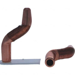 Tuffaloy - Spot Welder Tips For Use With: 4RW Electrode Holder Type: Double Bend Tip A Nose (Pointed) - Exact Tooling