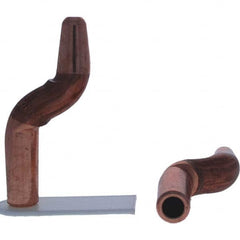 Tuffaloy - Spot Welder Tips For Use With: 4RW Electrode Holder Type: Double Bend Tip A Nose (Pointed) - Exact Tooling