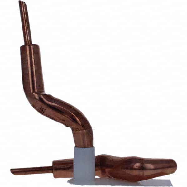 Tuffaloy - Spot Welder Tips For Use With: 4RW Electrode Holder Type: Double Bend Tip A Nose (Pointed) - Exact Tooling