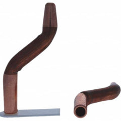 Tuffaloy - Spot Welder Tips For Use With: 4RW Electrode Holder Type: Double Bend Tip A Nose (Pointed) - Exact Tooling