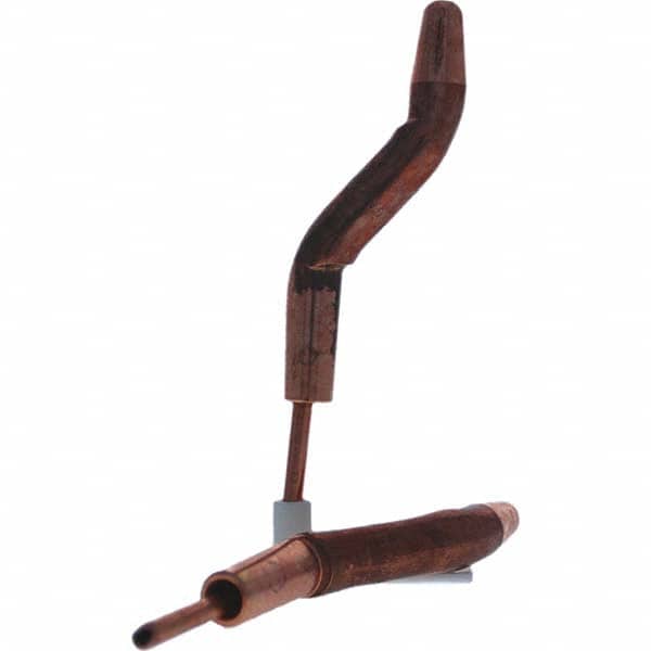 Tuffaloy - Spot Welder Tips For Use With: 4RW Electrode Holder Type: Double Bend Tip A Nose (Pointed) - Exact Tooling