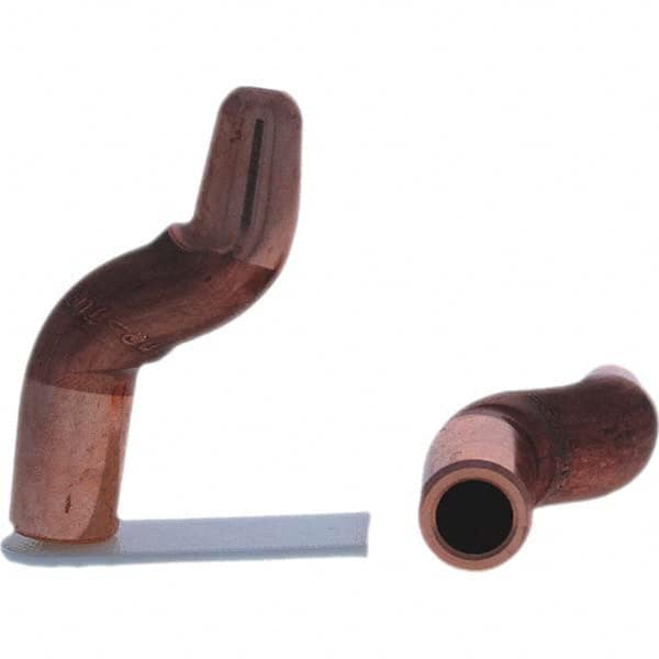 Tuffaloy - Spot Welder Tips For Use With: 5RW Electrode Holder Type: Double Bend Tip A Nose (Pointed) - Exact Tooling