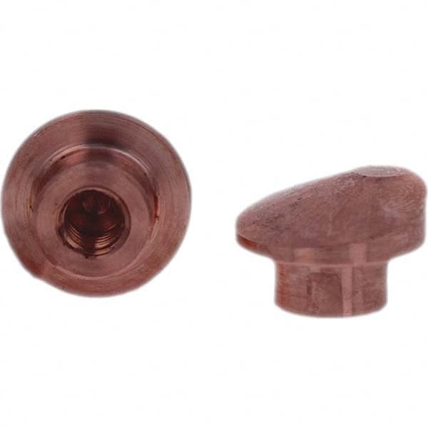 Tuffaloy - Spot Welder Tips For Use With: Socket Or Paddle Type Holder Type: Socket Tip D Nose (Offset) - Exact Tooling