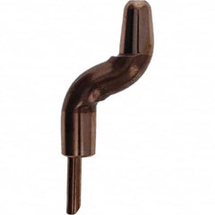 Tuffaloy - Spot Welder Tips For Use With: 5RW Electrode Holder Type: Double Bend Tip A Nose (Pointed) - Exact Tooling