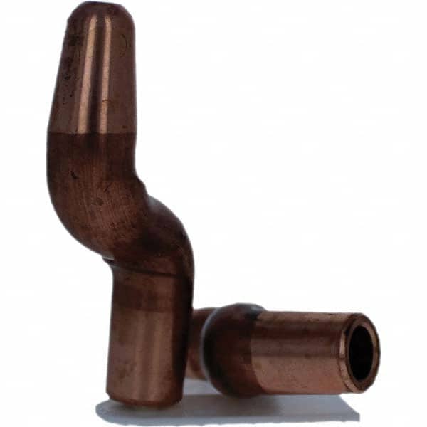 Tuffaloy - Spot Welder Tips For Use With: 5RW Electrode Holder Type: Double Bend Tip A Nose (Pointed) - Exact Tooling