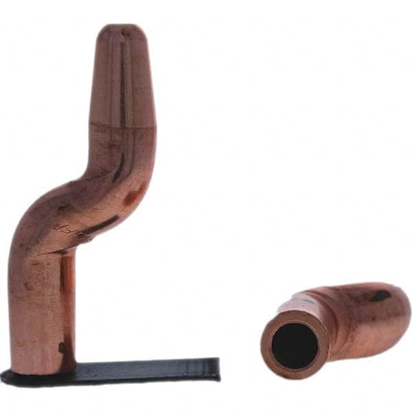 Tuffaloy - Spot Welder Tips For Use With: 5RW Electrode Holder Type: Double Bend Tip A Nose (Pointed) - Exact Tooling