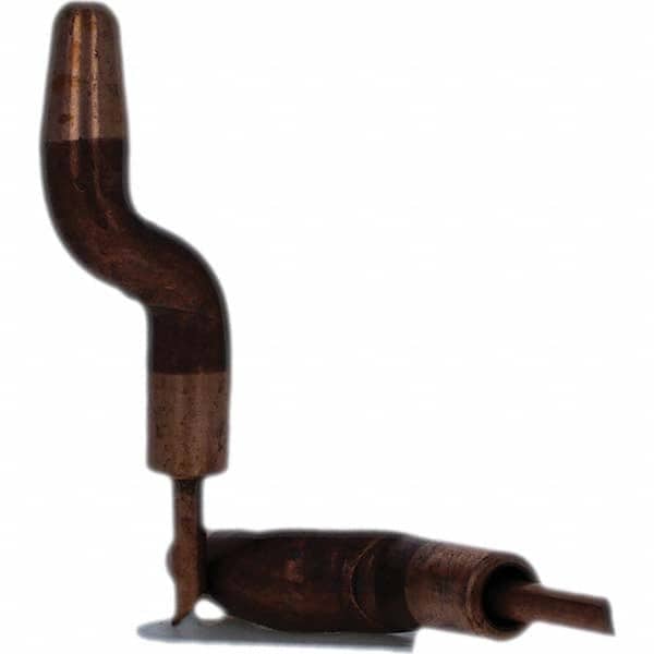 Tuffaloy - Spot Welder Tips For Use With: 5RW Electrode Holder Type: Double Bend Tip A Nose (Pointed) - Exact Tooling