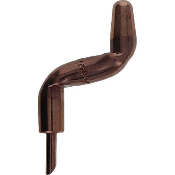 Tuffaloy - Spot Welder Tips For Use With: 5RW Electrode Holder Type: Double Bend Tip A Nose (Pointed) - Exact Tooling