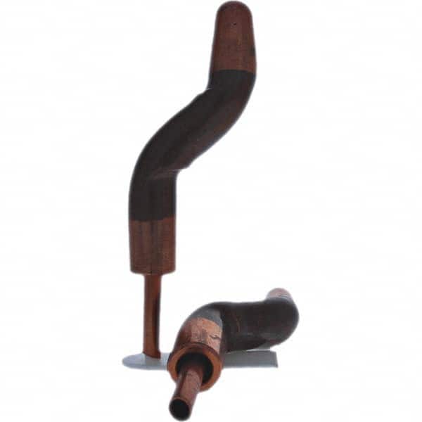 Tuffaloy - Spot Welder Tips For Use With: 5RW Electrode Holder Type: Double Bend Tip A Nose (Pointed) - Exact Tooling