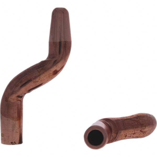 Tuffaloy - Spot Welder Tips For Use With: 5RW Electrode Holder Type: Double Bend Tip A Nose (Pointed) - Exact Tooling