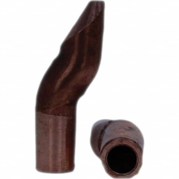 Tuffaloy - Spot Welder Tips For Use With: 4RW Electrode Holder Type: Double Bend Tip D Nose (Offset) - Exact Tooling