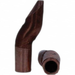 Tuffaloy - Spot Welder Tips For Use With: 4RW Electrode Holder Type: Double Bend Tip D Nose (Offset) - Exact Tooling