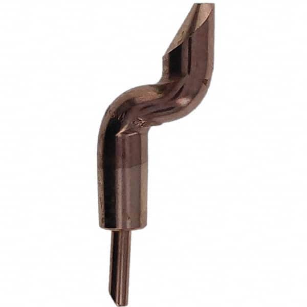 Tuffaloy - Spot Welder Tips For Use With: 5RW Electrode Holder Type: Double Bend Tip D Nose (Offset) - Exact Tooling