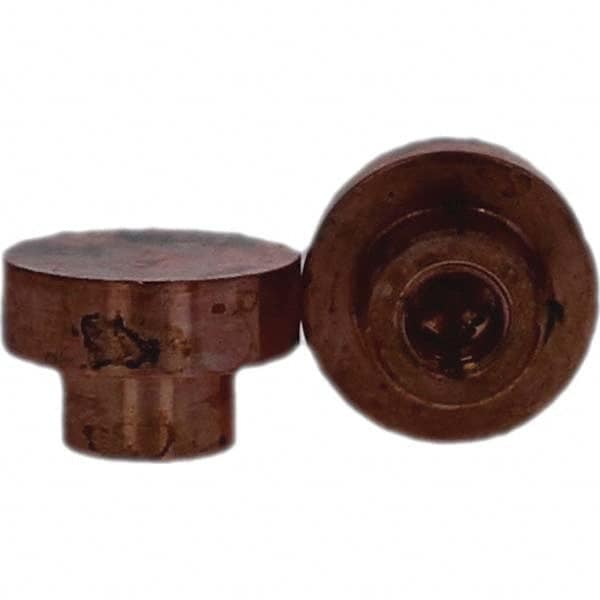 Tuffaloy - Spot Welder Tips For Use With: Socket Or Paddle Type Holder Type: Socket Tip C Nose (Flat) - Exact Tooling