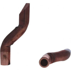 Tuffaloy - Spot Welder Tips For Use With: 5RW Electrode Holder Type: Double Bend Tip D Nose (Offset) - Exact Tooling